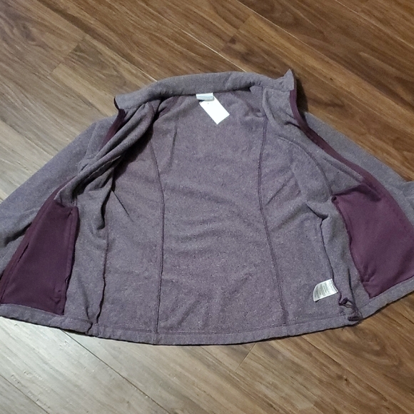 Columbia Heathered Purple Fleece Jacket - Picture 4 of 7